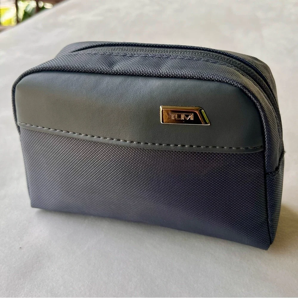 Tumi for Delta Gray Nylon Travel Toiletry Bag